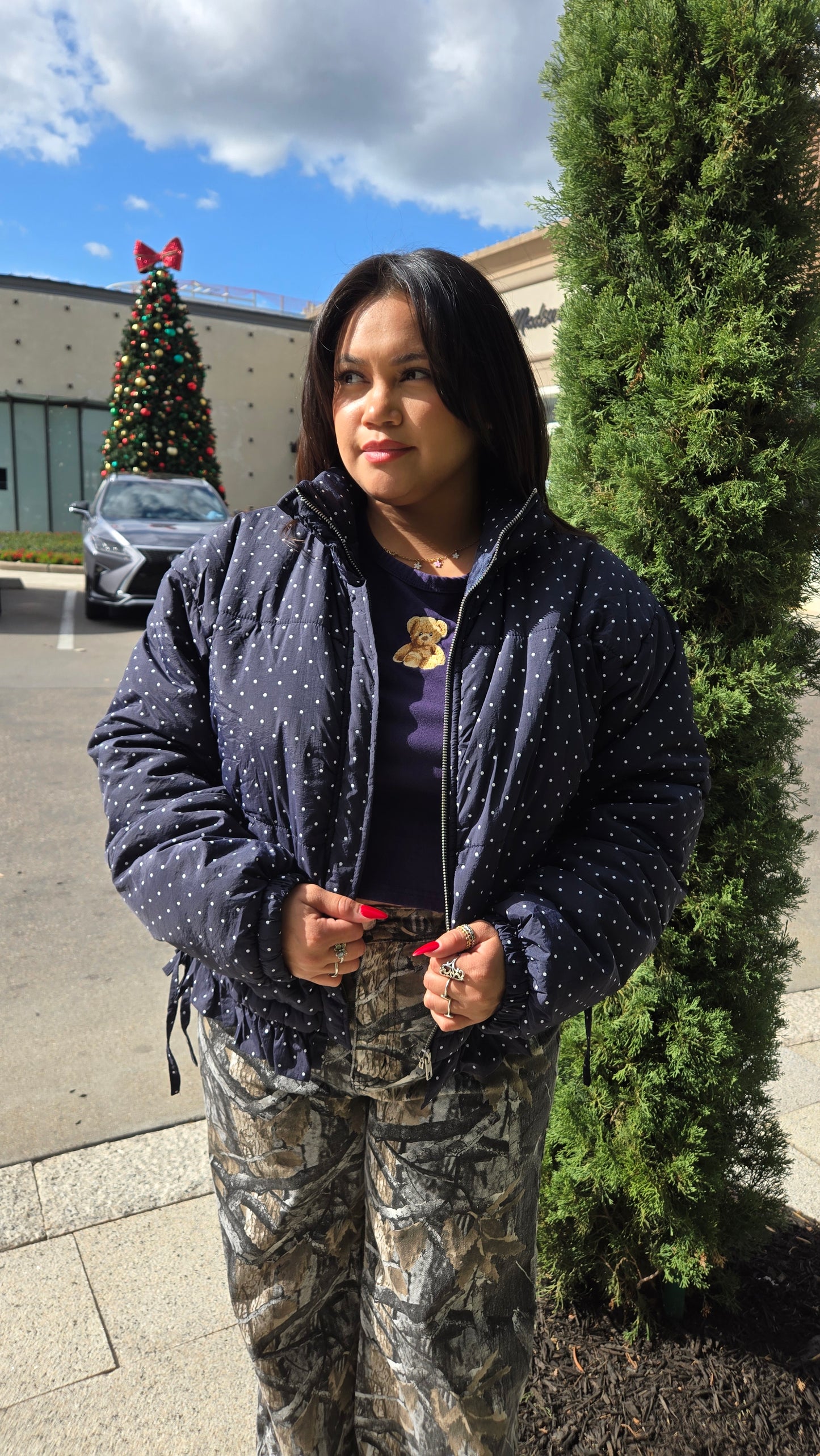 Dot Affair Quilted Jacket 💙